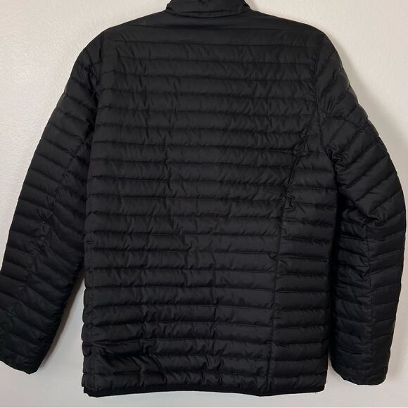 Eddie Bauer Puffer Jacket Goose Down Men Size Small Black EB650  Outdoor Hiking - Picture 6 of 7